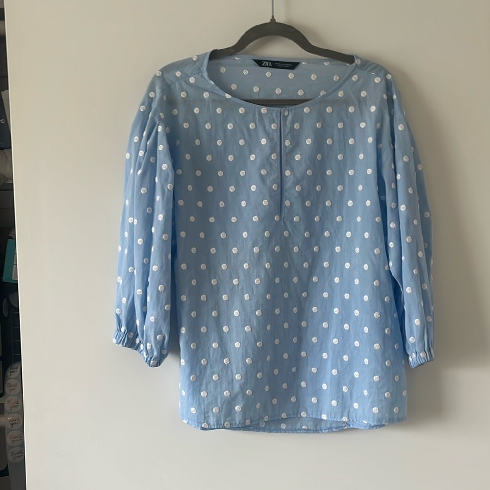 Zara cotton blouse size Small